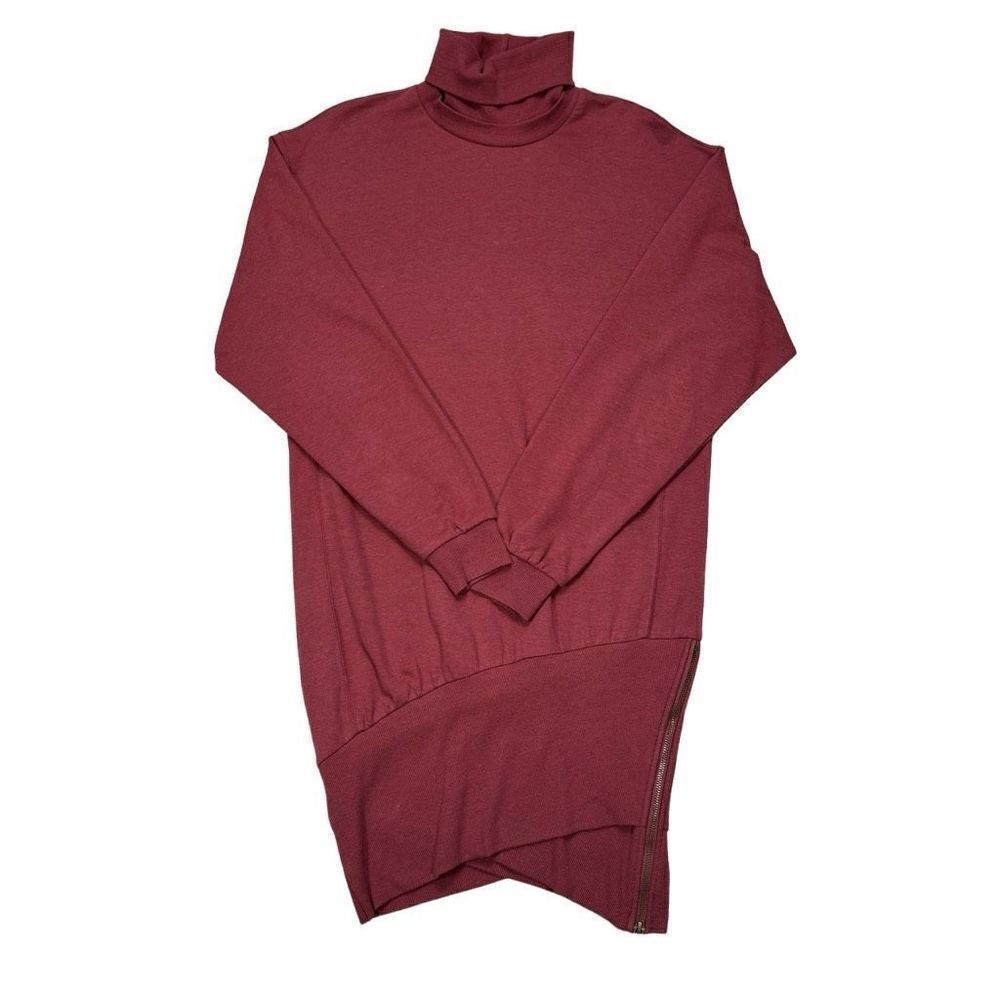 Young Fabulous &‎ Broke Turtleneck Sweater Dress Asymmetrical Women’s Size Small - Picture 6 of 11